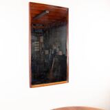 Danish Grand Mirror in rosewood by Aksel Kjesgaard for Odder 1960.