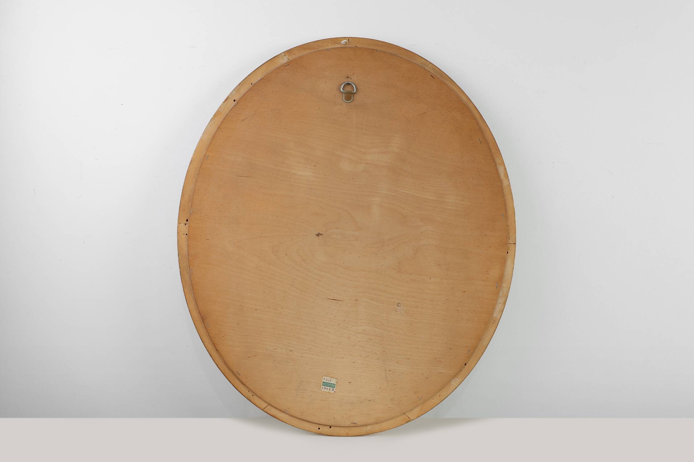 Oval Giltwood Mirror by Pieterman, The Netherlands 1960s