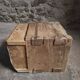 French antique oak safe, lockable rustic chest, circa 1750–1850.