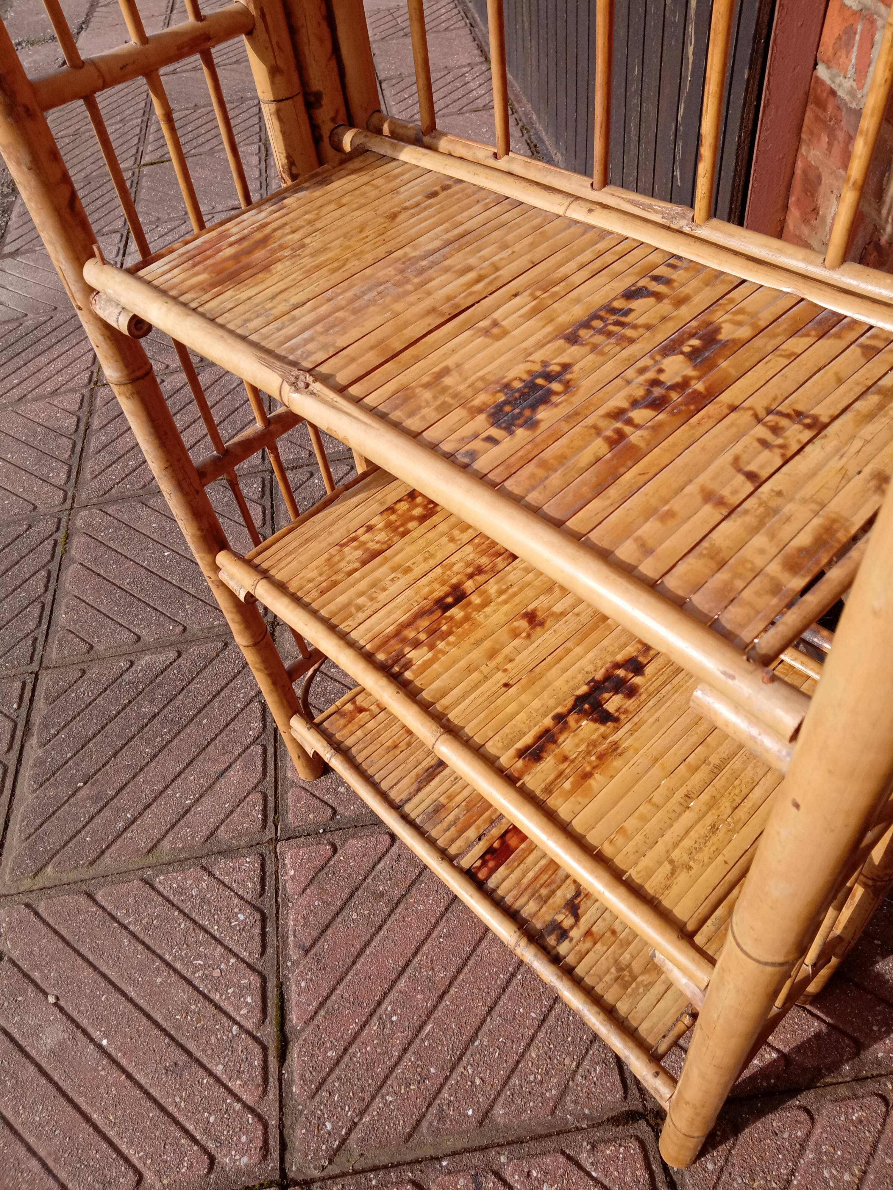 Bamboo shelves