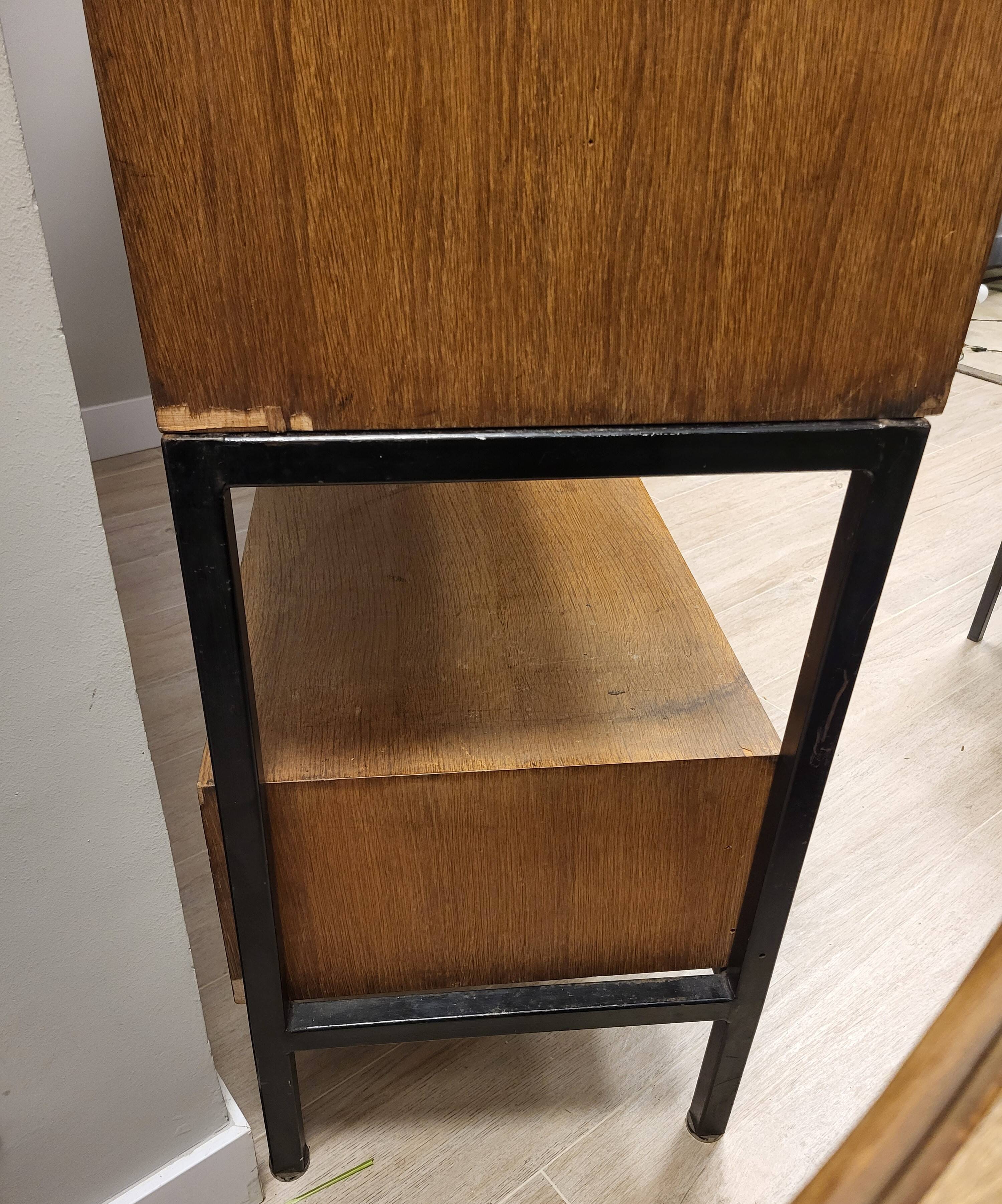 Gabinete, large apparador, madera de tea, Scandinavian design, 50's