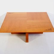 Walnut marquetry coffee table by Jaume Tresserra
