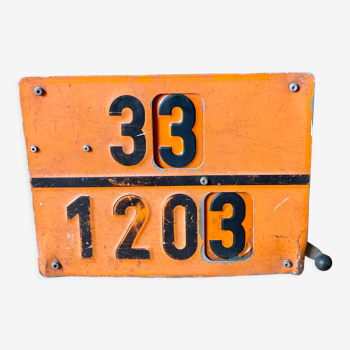 Lorry truck plate vintage european industrial metal sign decoration long vehicle