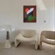Lovers minimalist couple painting