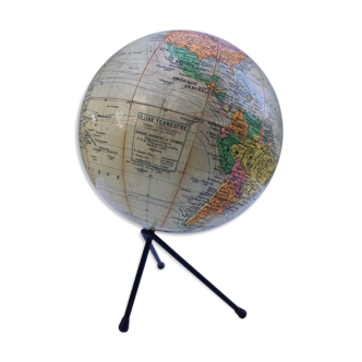 Globe terrestre années 50