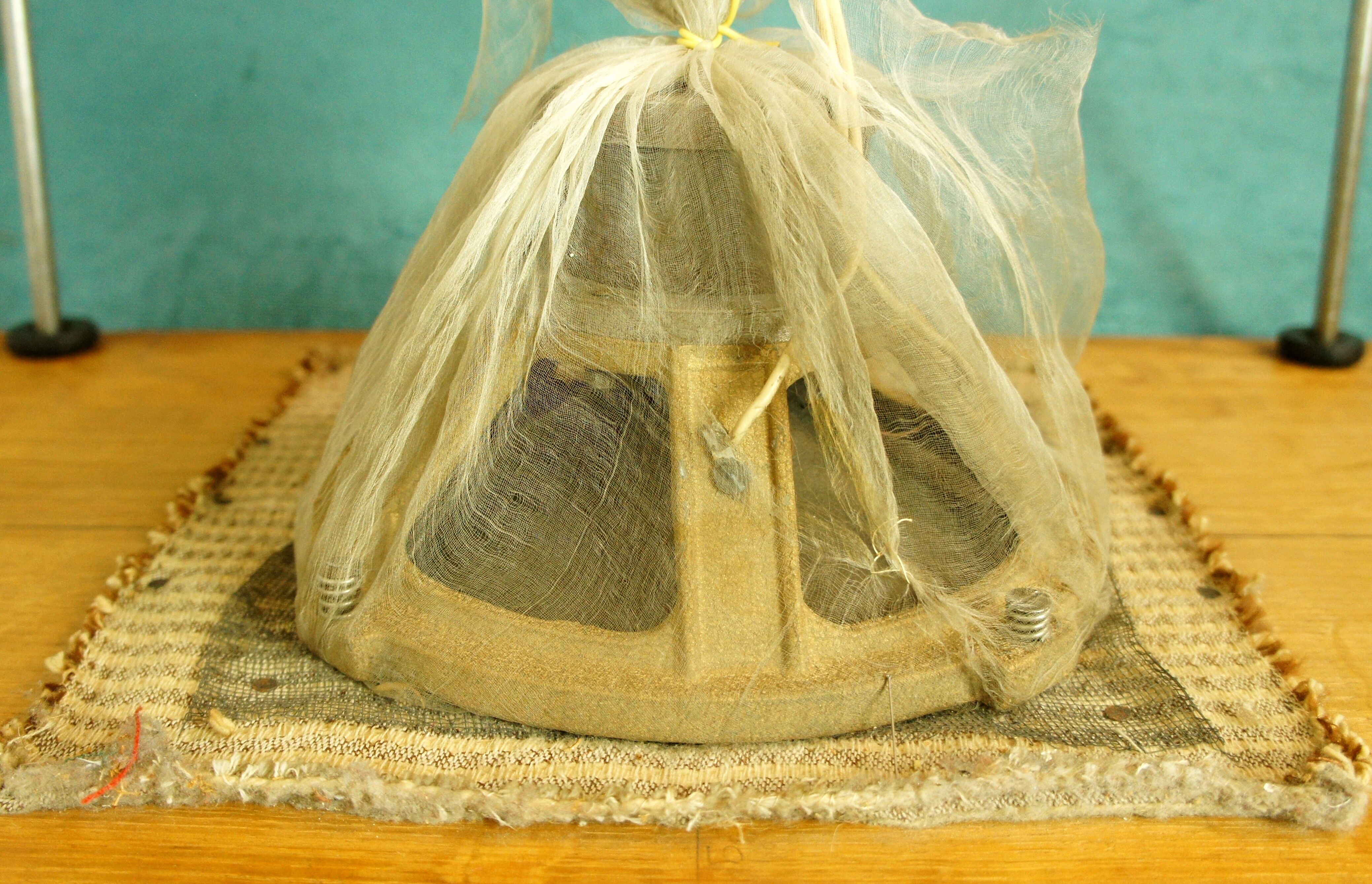 Golden oak compass stand & speaker cabinet 1960