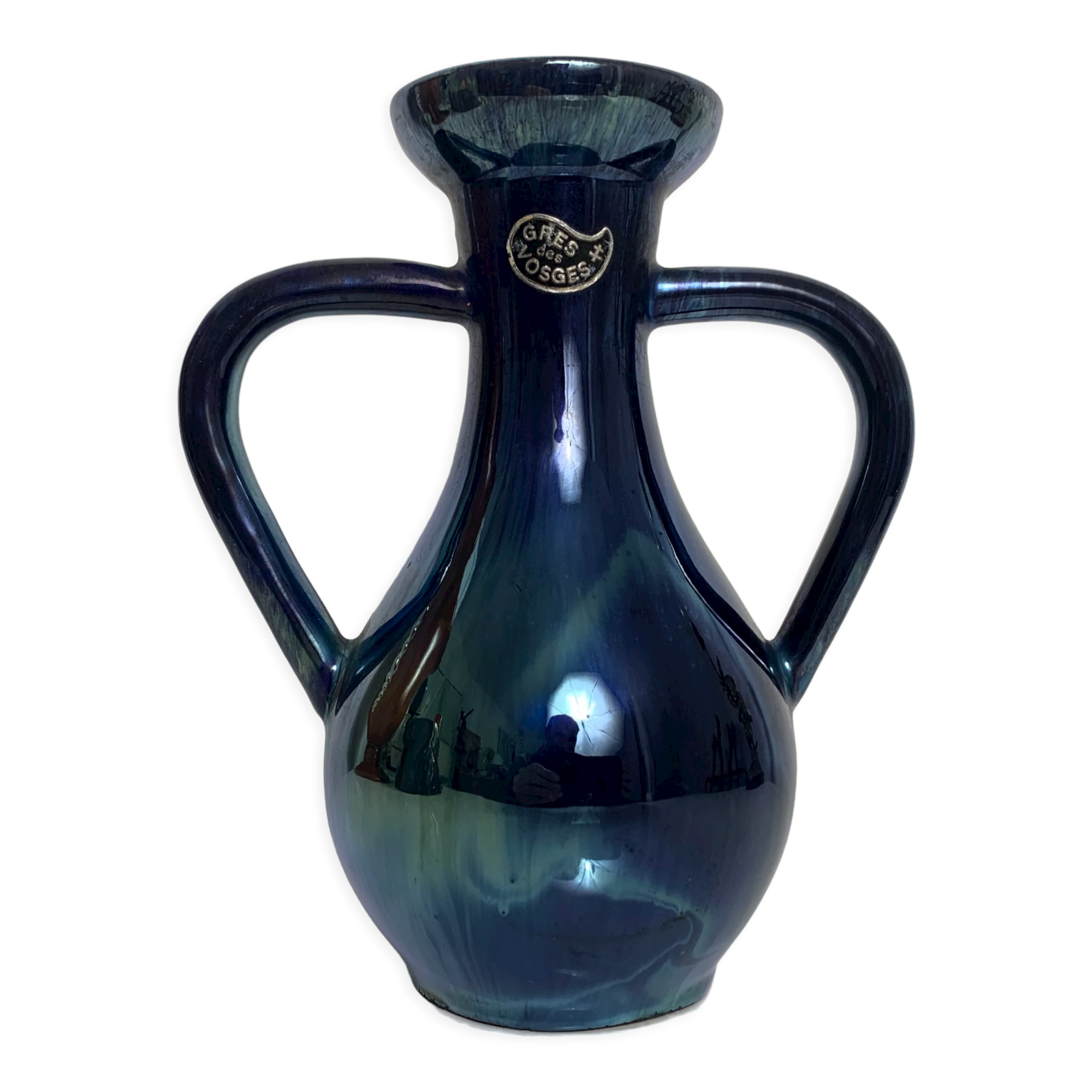 Vase with handles Gres de Rambervillers