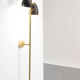 Italian 1950s black wall sconce