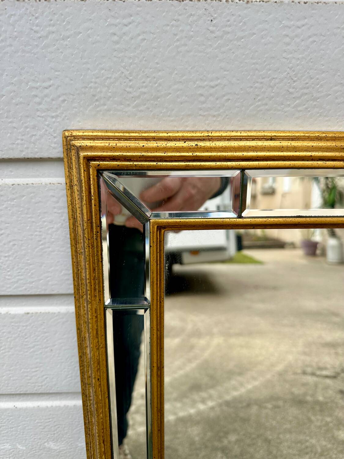Vintage mid-century Hollywood Regency style mirror