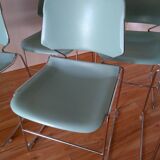 Chairs Eurosit sled design Matrix Krueger 1980