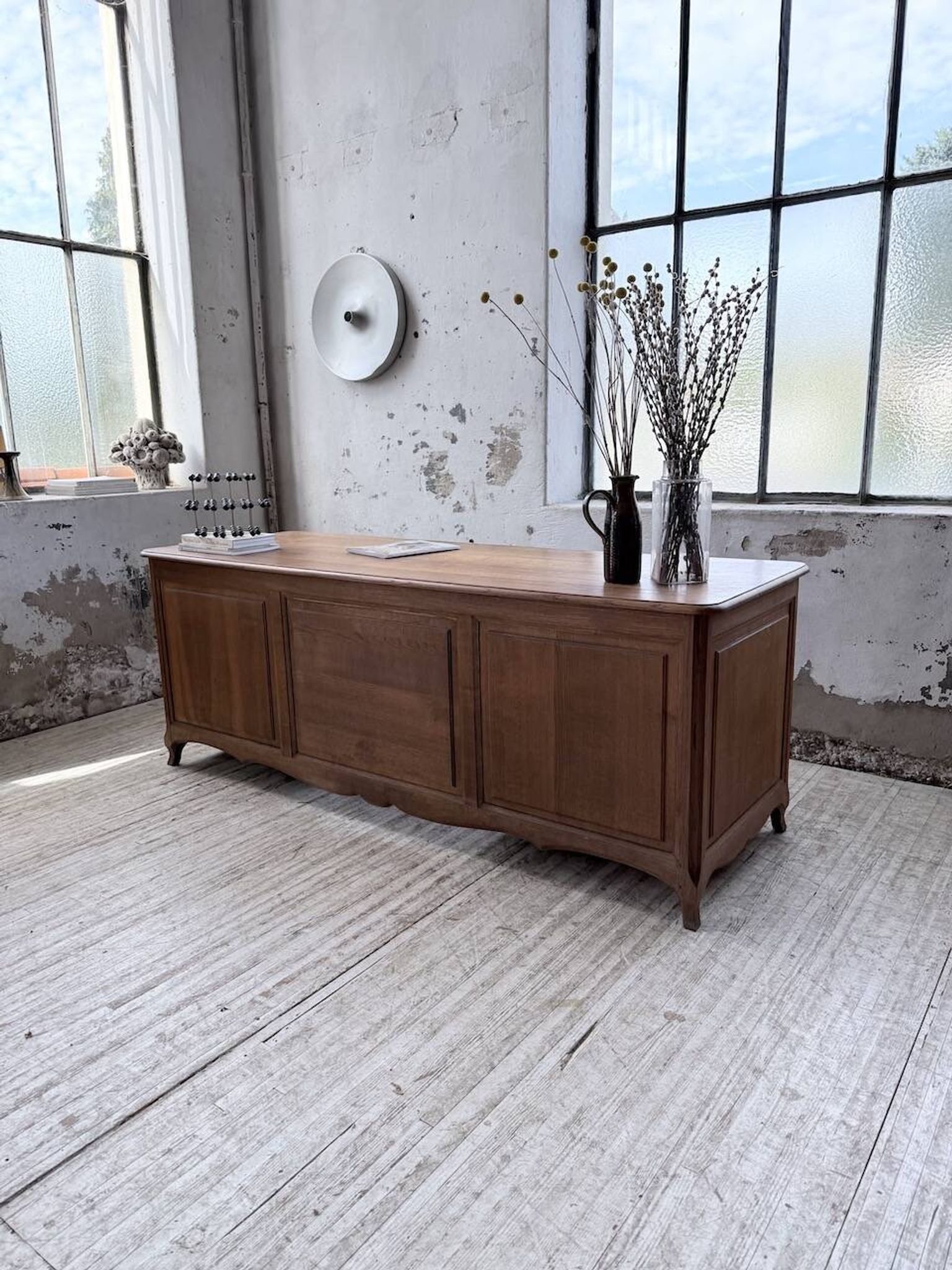 Oak desk or counter 1960