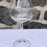 Set of 6 stemmed glasses with crest