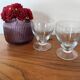 Duo de verres à eau en verre gravé