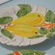 Dessert plates "lemon" in slipware