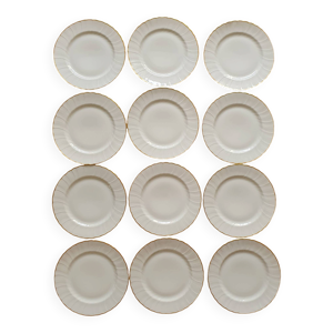 12 assiettes en porcelaine - limoges
