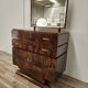 Exclusive 1940s Art Decò sideboard in walnut burl with mirror