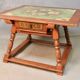 19th-century painted wooden changing table
