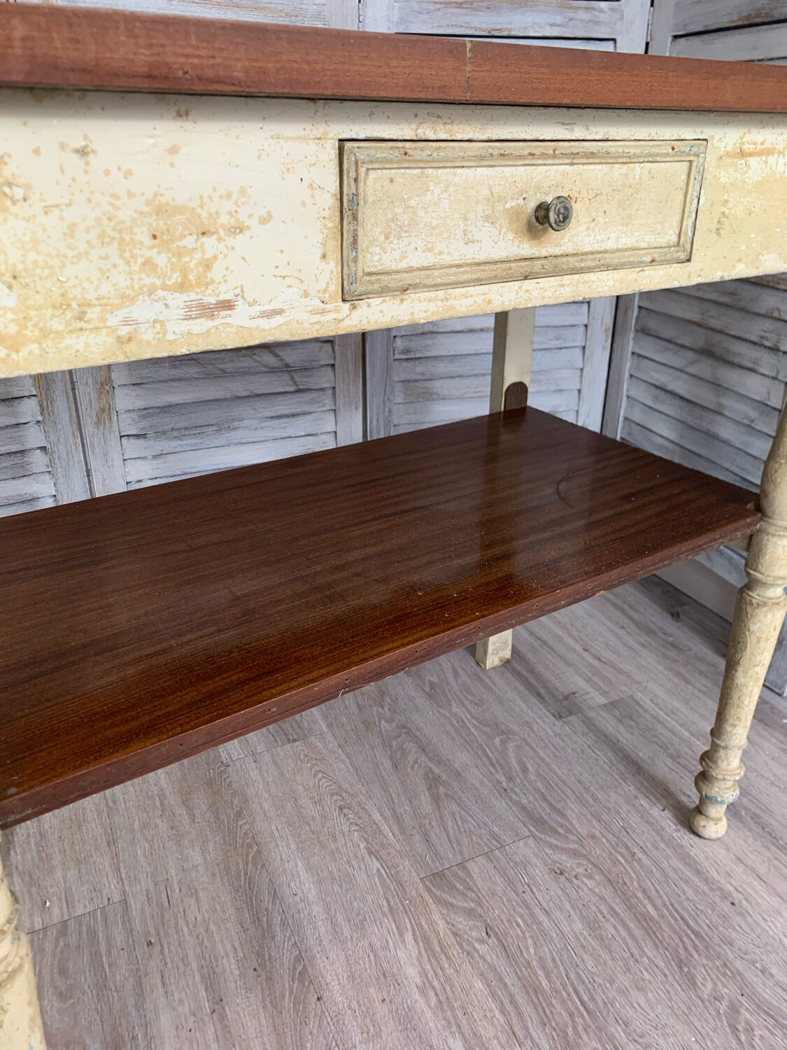Table de ferme vintage