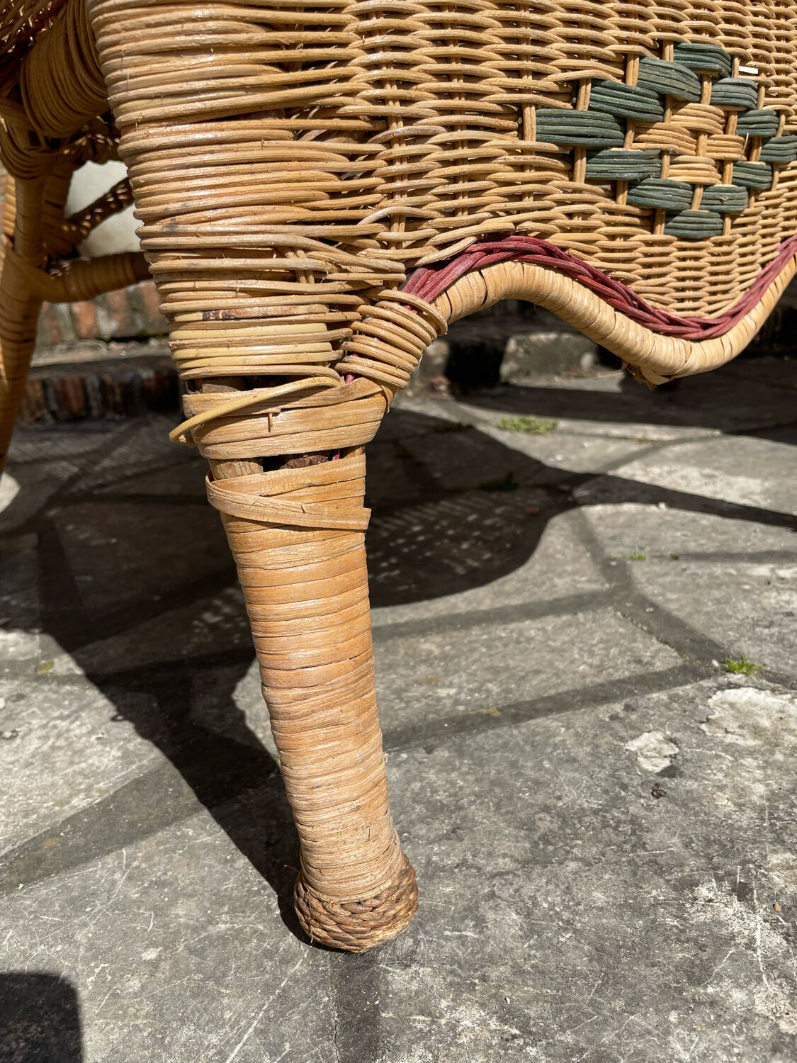 Vintage rattan garden furniture