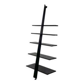 Etagère Noire Mac Gee par Philippe Starck pour Baleri Italia, 1980