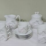Service à café en porcelaine de Limoges