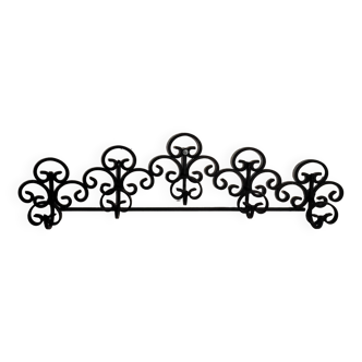 Decorative wrought iron wall hook