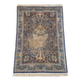 Ancient Oriental rug – wool – 204 x 130 cm – tree of life patterns