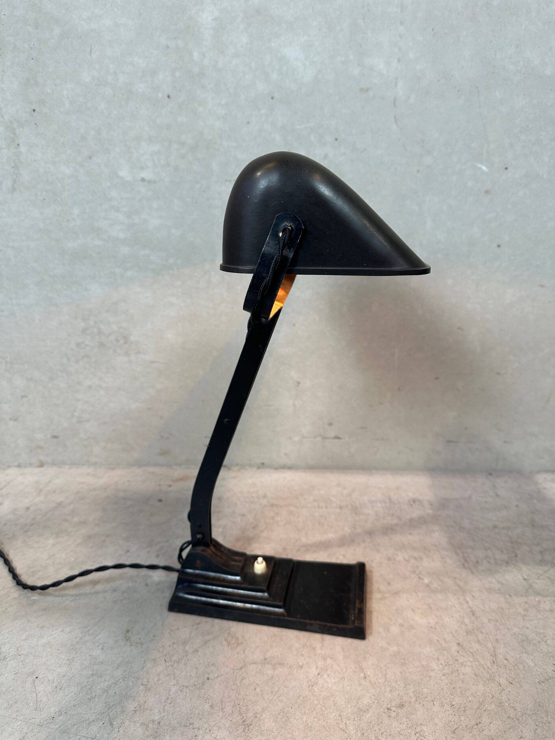 Original Erpe notary lamp – Model 52 – Bakelite and cast iron