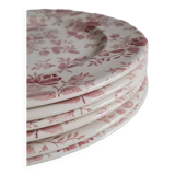 Service of 6 English earthenware plates