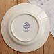 Old Gien Aurélie plate – Ivory earthenware with Lesage fabric pattern