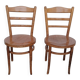 Pair of Baumann bistro chairs