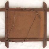 Vintage mirror frame wood 40x34cm