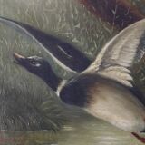 Decorative antique english painting fox and ducks