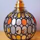 Colored glass portable lamp