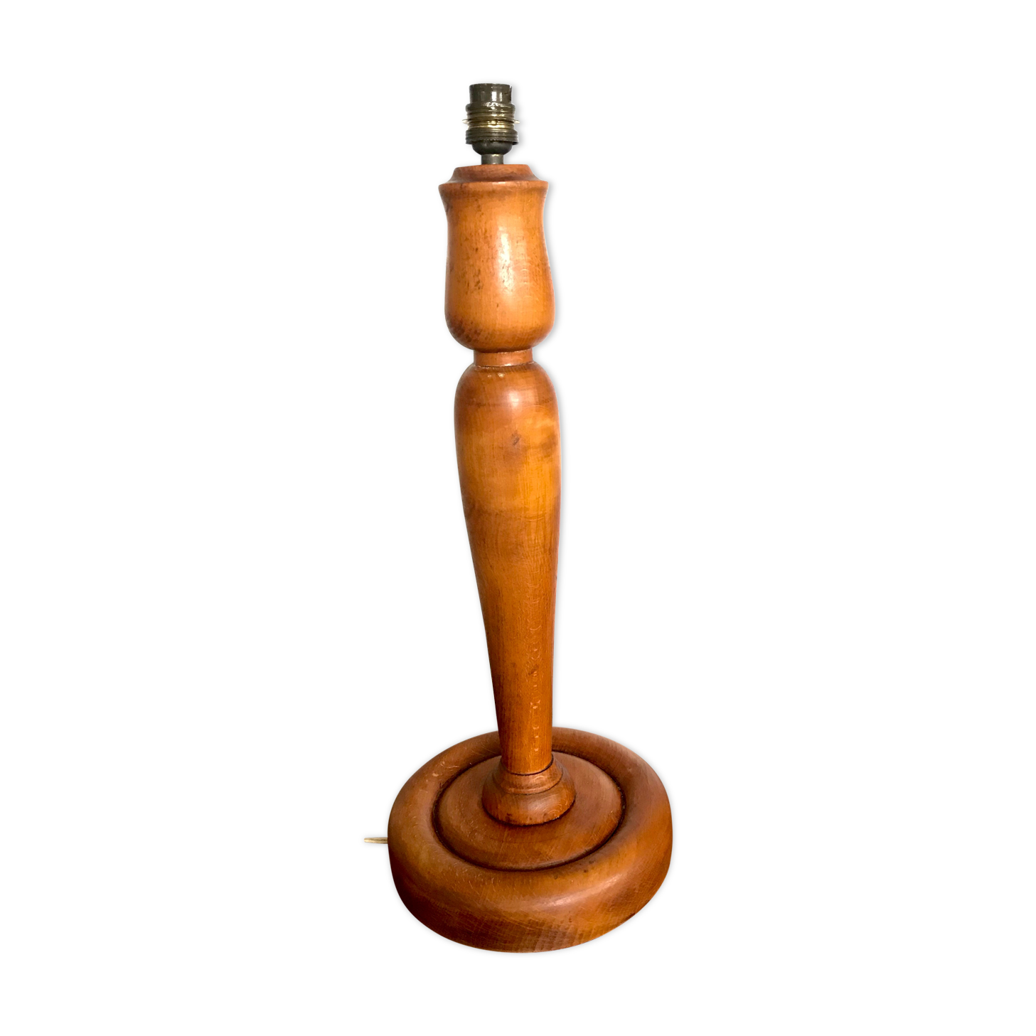 Art Deco wooden lamp foot 50cm
