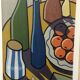 Oil painting on canvas still life by Franco Prayer (1924) 90 x 50 cm
