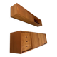 Teak wall system Sven Ellekaer Albert Hansen Denmark 1960s