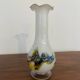 Vase type Murano blanche jaspé 