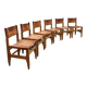 Vintage leather dining chairs Werner Biermann Arte Sano