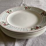 Flat plates Sarreguemines model Christiane