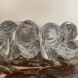 Pair of "Aladin" candlesticks in Baccarat crystal