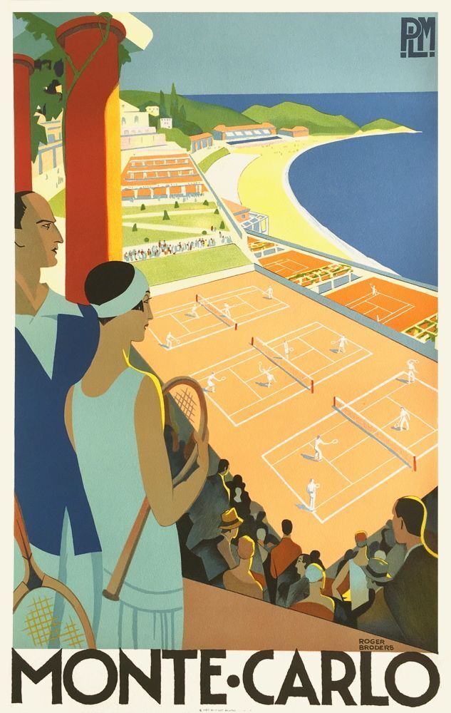 Monte Carlo Art Deco poster