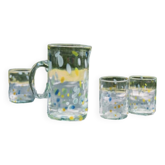 Pitcher and 4 glasses
