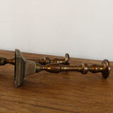 Pair of copper candle holders