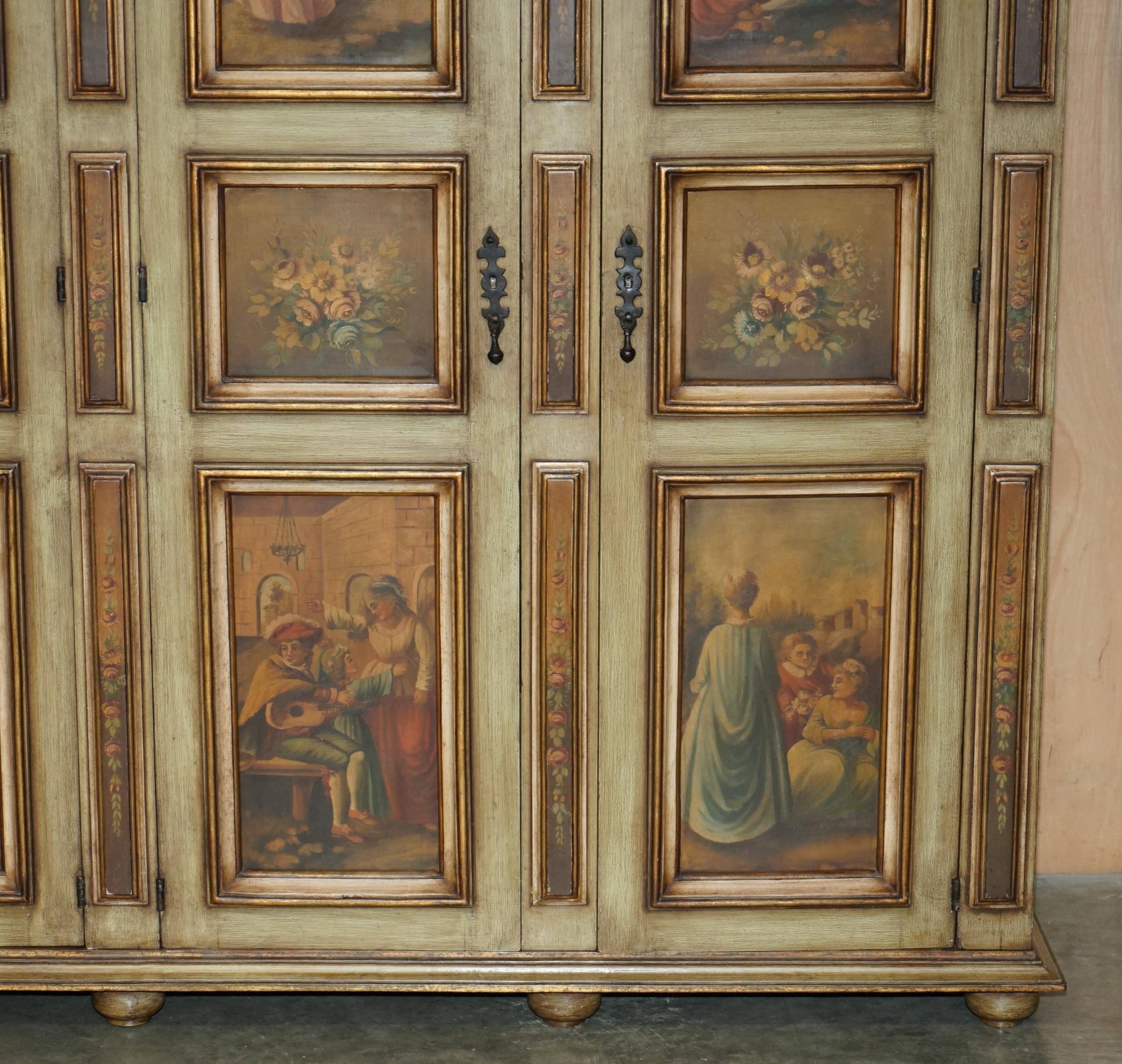 Vintage Italian oak wardrobe