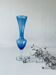 Vase en verre bleu et transparent