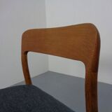Model 75 Chair in Oak by Niels Otto Møller for J.L. Møllers, 1960s