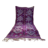 Moroccan purple carpet - 208 x 425 cm