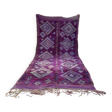 Tapis Marocain violet - 208 x 425 cm