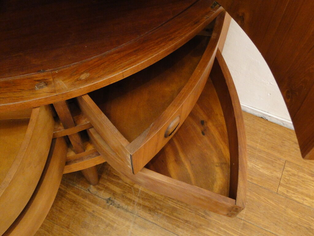 Rounded corner cabinet 1960 danish